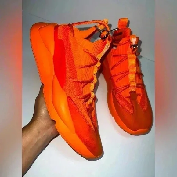 Triple 7 Citrus Racer lightweight chunky base lace up sneakers Sz 9 - Picture 3 of 13